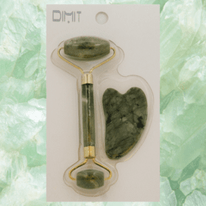 MASAJEADOR FACIAL DE JADE CON PIEDRA WASHA