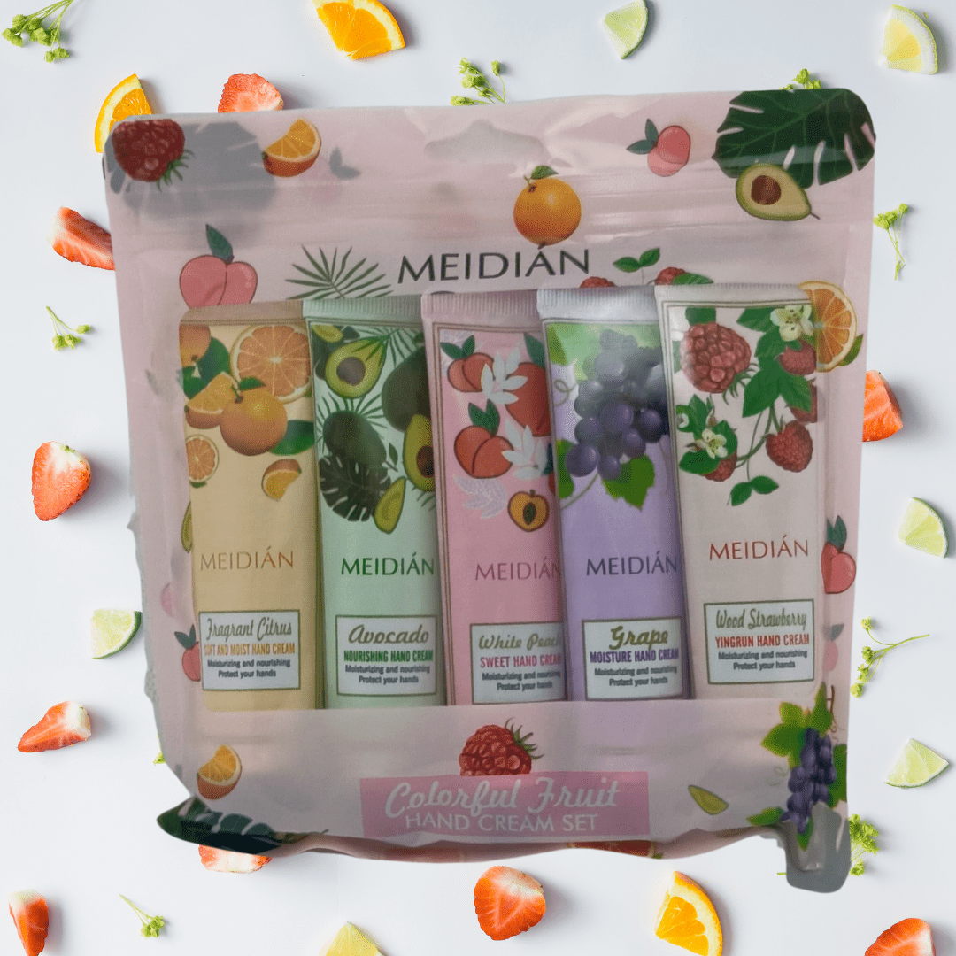 SET 5 CREMAS DE MANOS FRUTAS