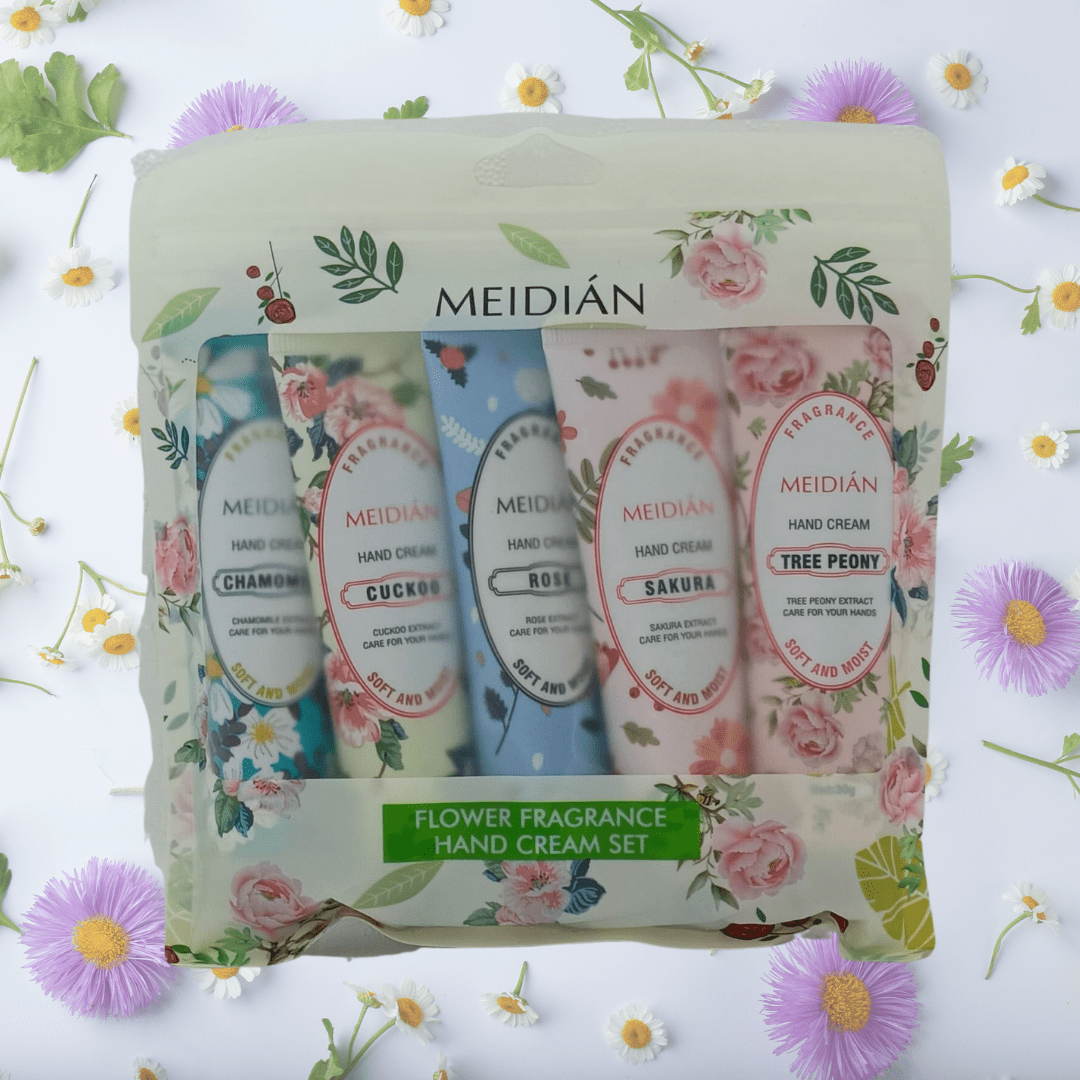 SET 5 CREMAS DE MANOS FLORES