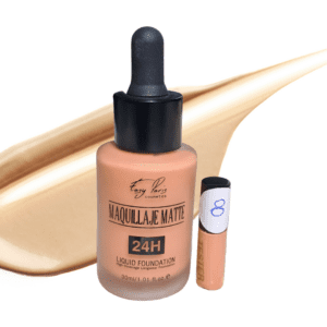 MAQUILLAJE FLUIDO MATE 24H ALTA COBERTURA TONO 8
