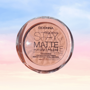 MAQUILLAJE POLVO COMPACTO MATE CON APLICADOR CANELA OSCURO