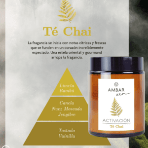 VELA AROMÁTICA ACTIVACIÓN TÉ CHAI