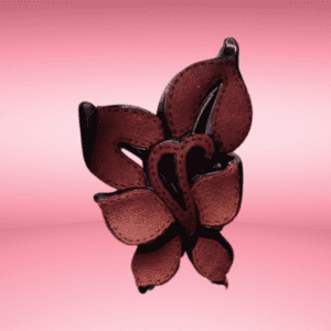 PINZA MARIPOSA TERCIOPELO MARRÓN