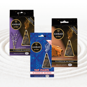 CONOS DE INCIENSO CON SOPORTE