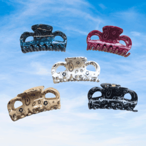 PINZA PARA EL PELO 6 CM ESTAMPADA