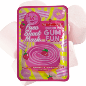 MASCARILLA FACIAL CHICLE DE FRESA RELAJANTE
