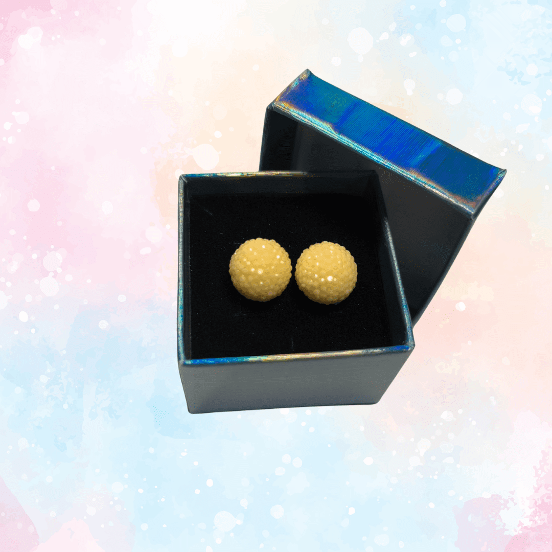 PENDIENTES TIPO PERLA REDONDA TEXTURIZADA 8 y 12 mm. VARIOS COLORES - Imagen 9