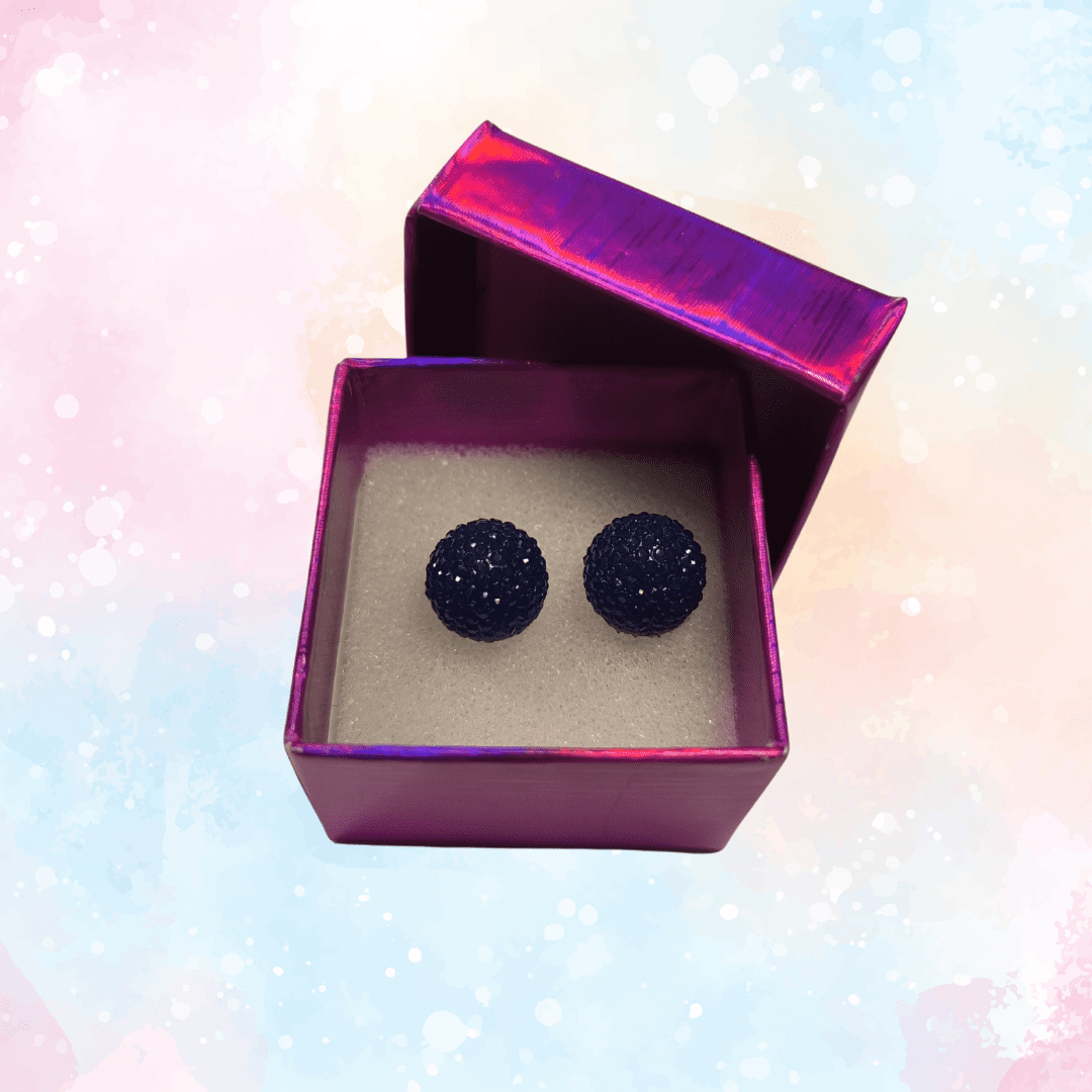 PENDIENTES TIPO PERLA REDONDA TEXTURIZADA 8 y 12 mm. VARIOS COLORES - Imagen 15