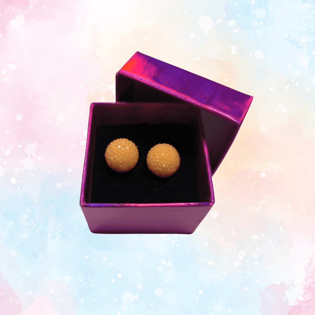 PENDIENTES TIPO PERLA REDONDA TEXTURIZADA 8 y 12 mm. VARIOS COLORES - Imagen 13