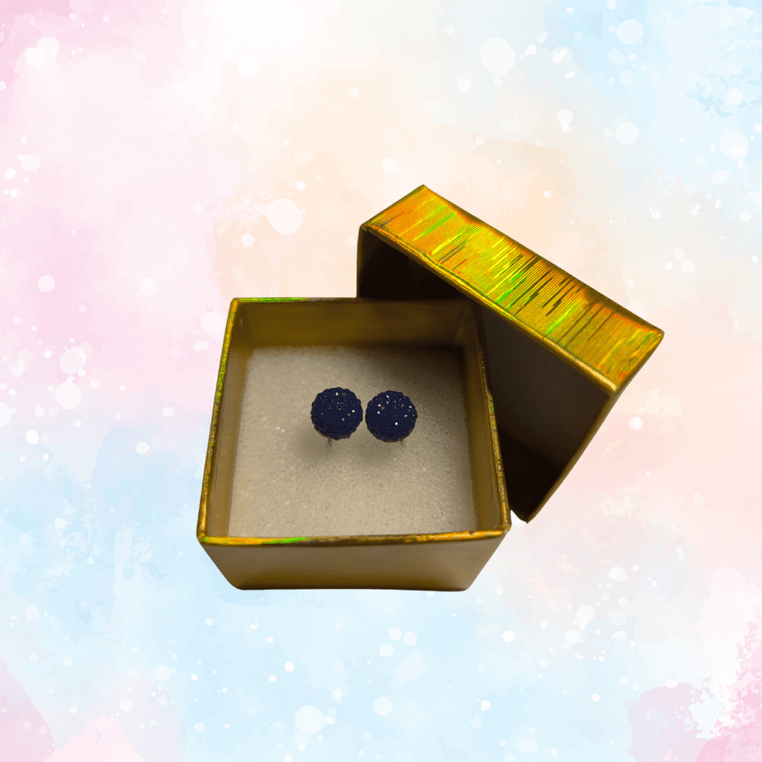 PENDIENTES TIPO PERLA REDONDA TEXTURIZADA 8 y 12 mm. VARIOS COLORES - Imagen 4