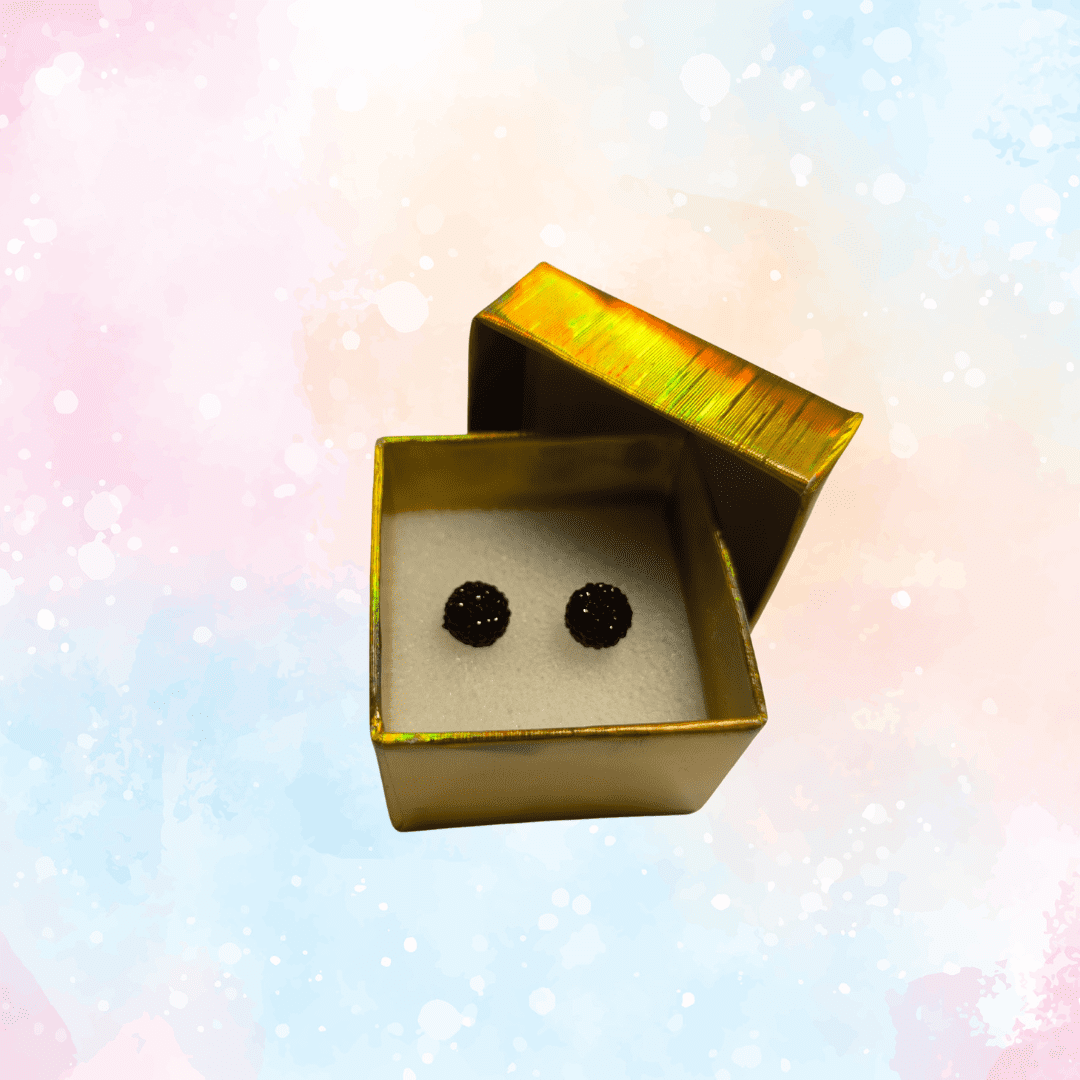 PENDIENTES TIPO PERLA REDONDA TEXTURIZADA 8 y 12 mm. VARIOS COLORES - Imagen 3