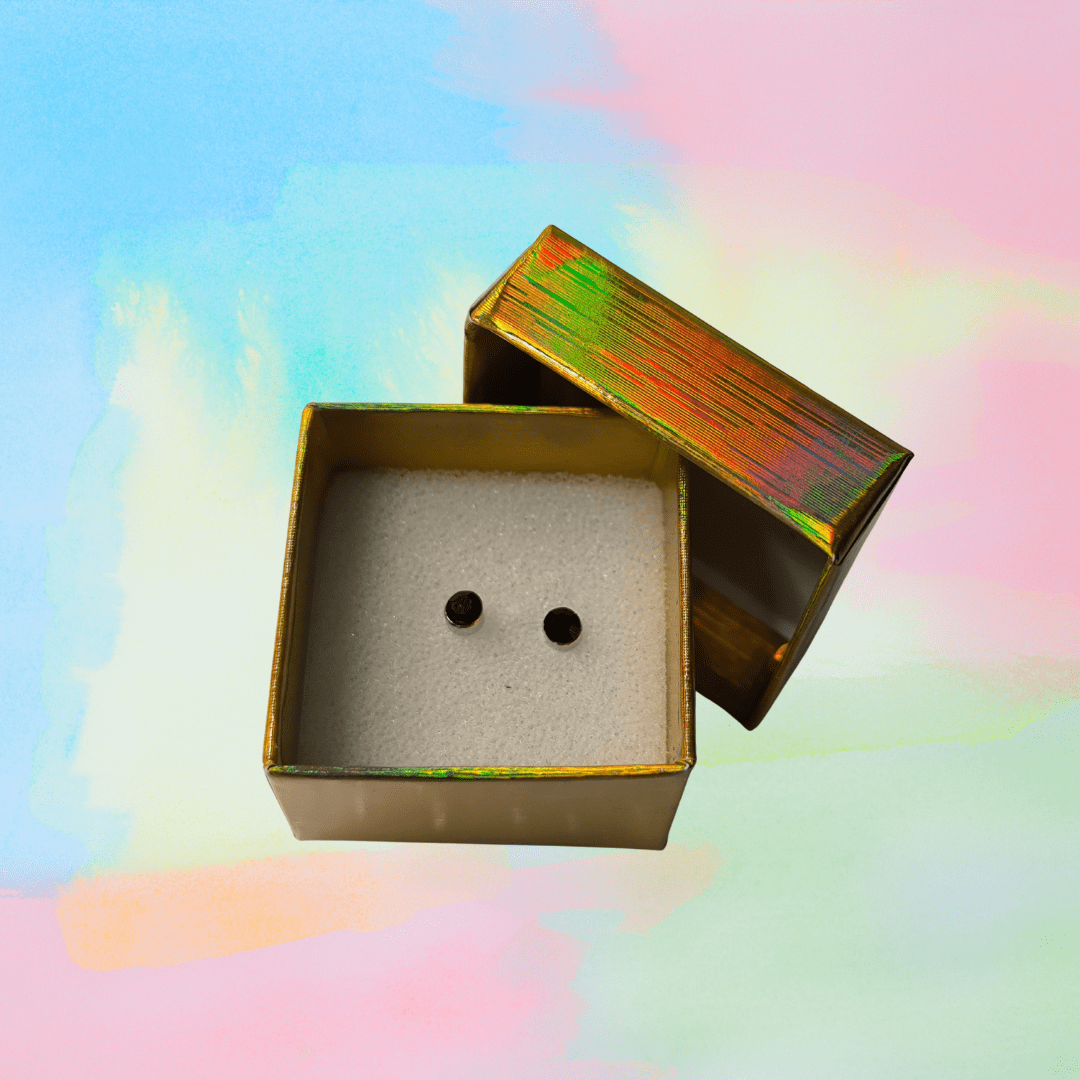 PENDIENTES DE CRISTAL FACETADO REDONDO 4 Y 6 mm. VARIOS COLORES - Imagen 6