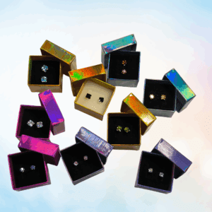 PENDIENTES TIPO CIRCONITA CÚBICA 4, 5 Y 6 mm. VARIOS COLORES