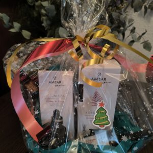 CESTA AMBIENTACIÓN HOGAR FORTALEZA (ambar y cedro)