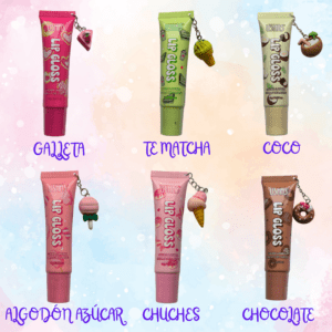 LIP GLOSS SABORES CON COLGANTE