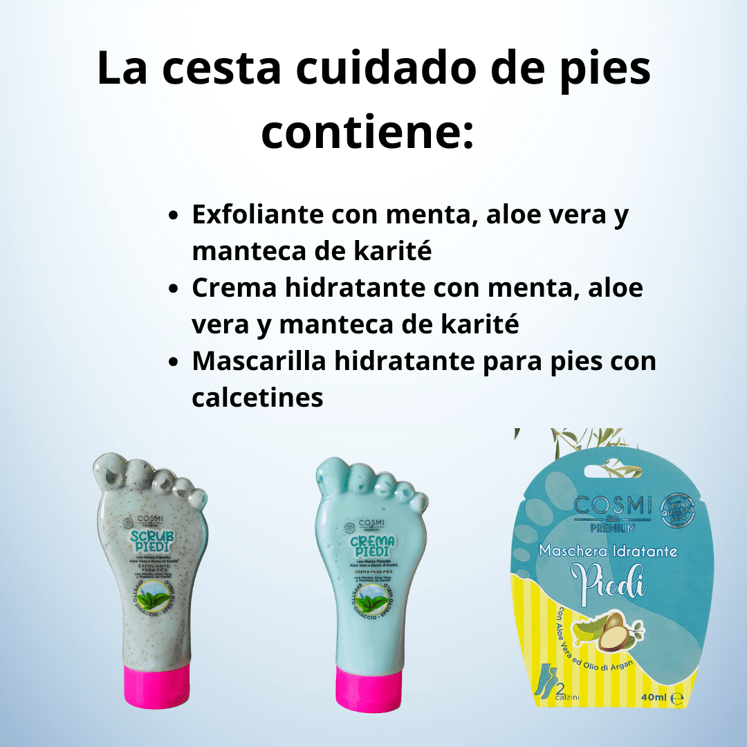 CESTA REGALO PARA PIES MENTA - Imagen 2